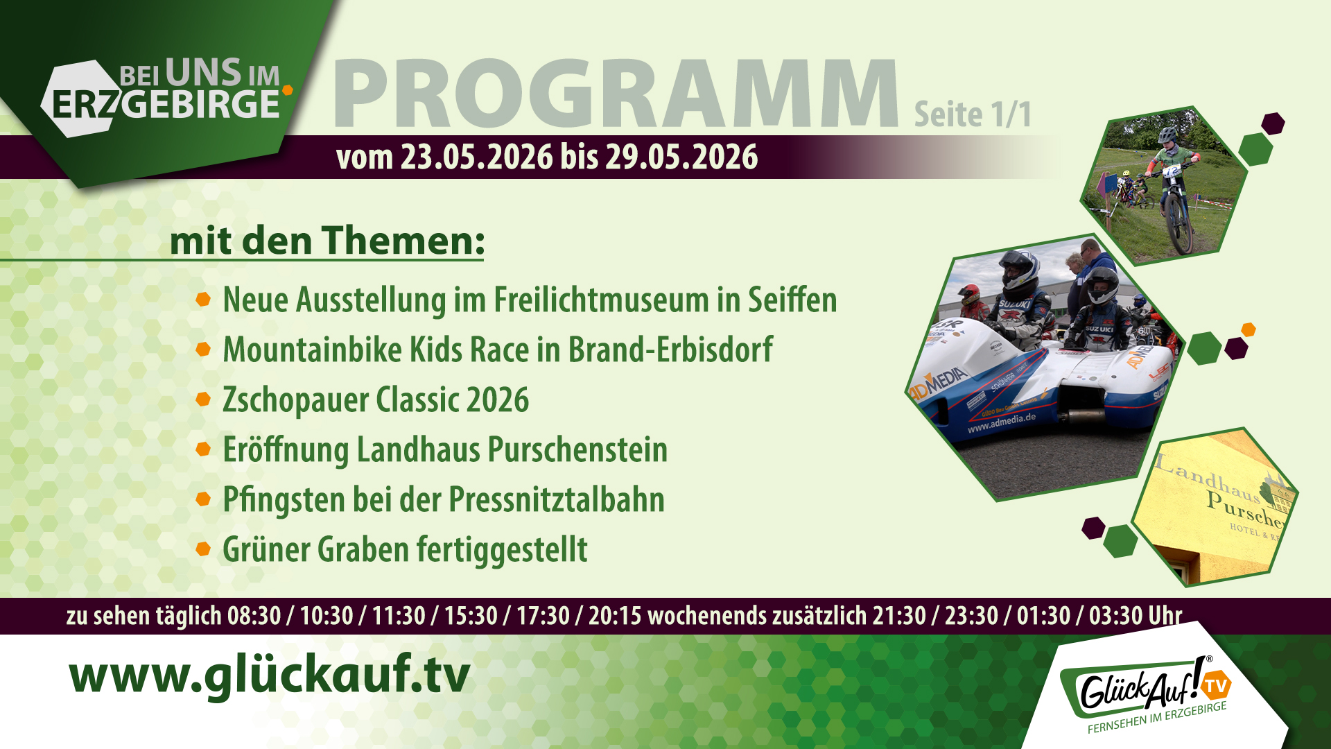 Bei uns im Erzgebirge für die Woche vom 23.05.2026 bis 29.05.2026