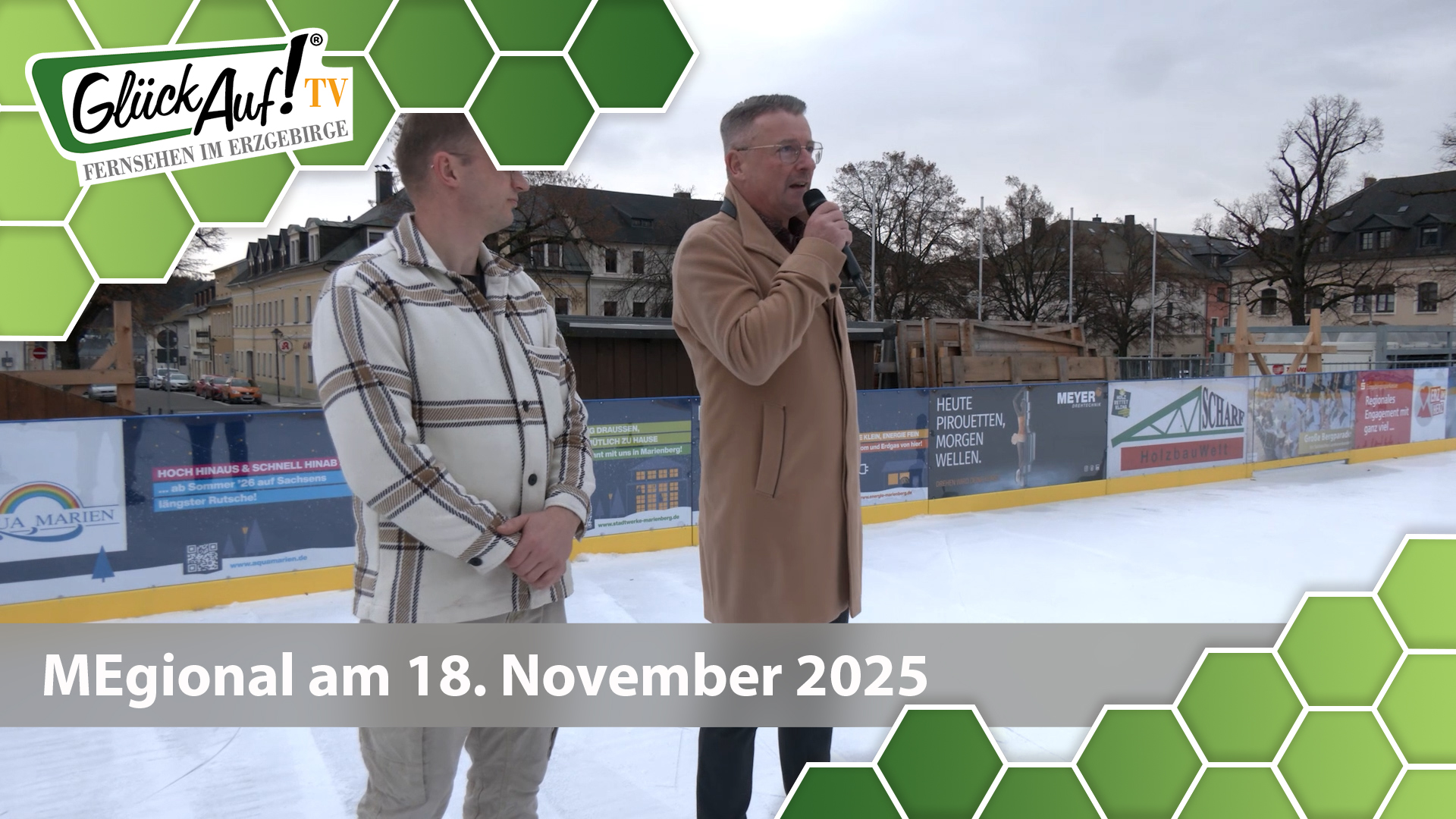 MEgional am 18. November mit der Eröffnung der Eisbahn in Marienberg