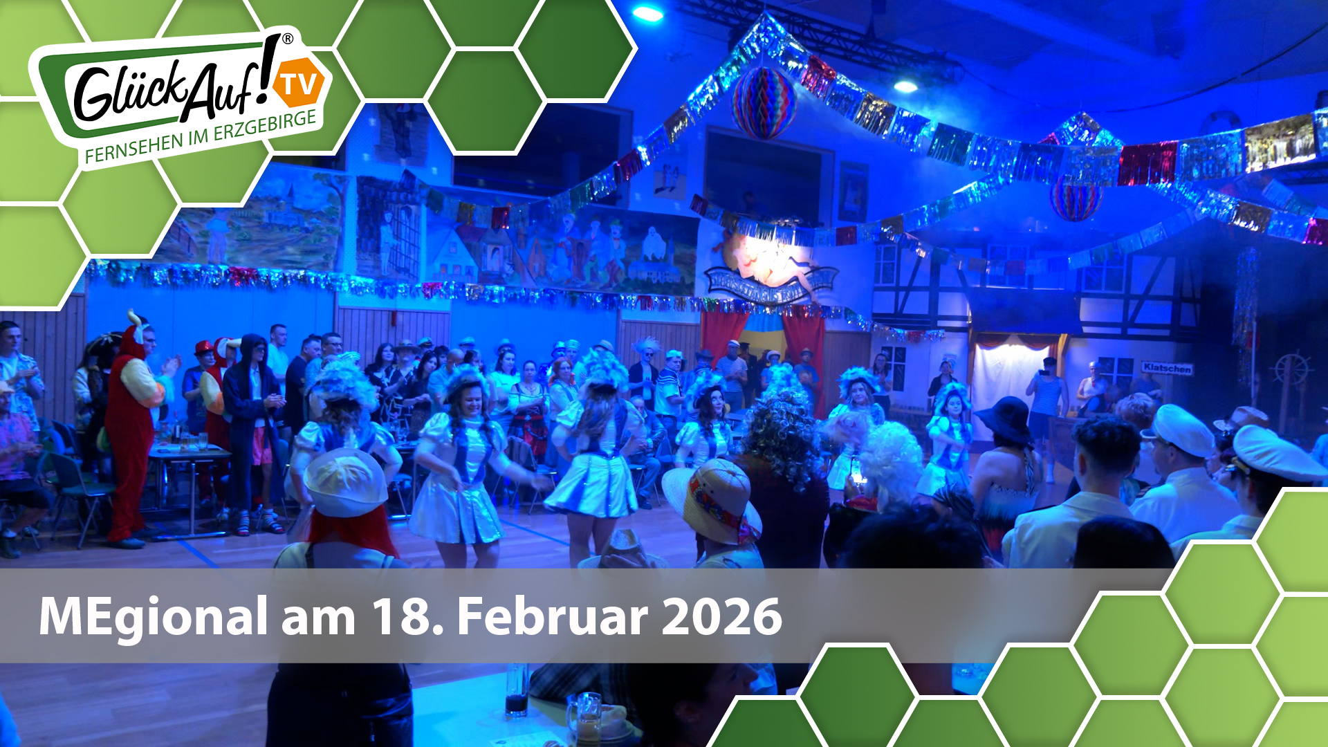 MEgional am 18. Februar mit dem Thema: Fasching in Cämmerswalde